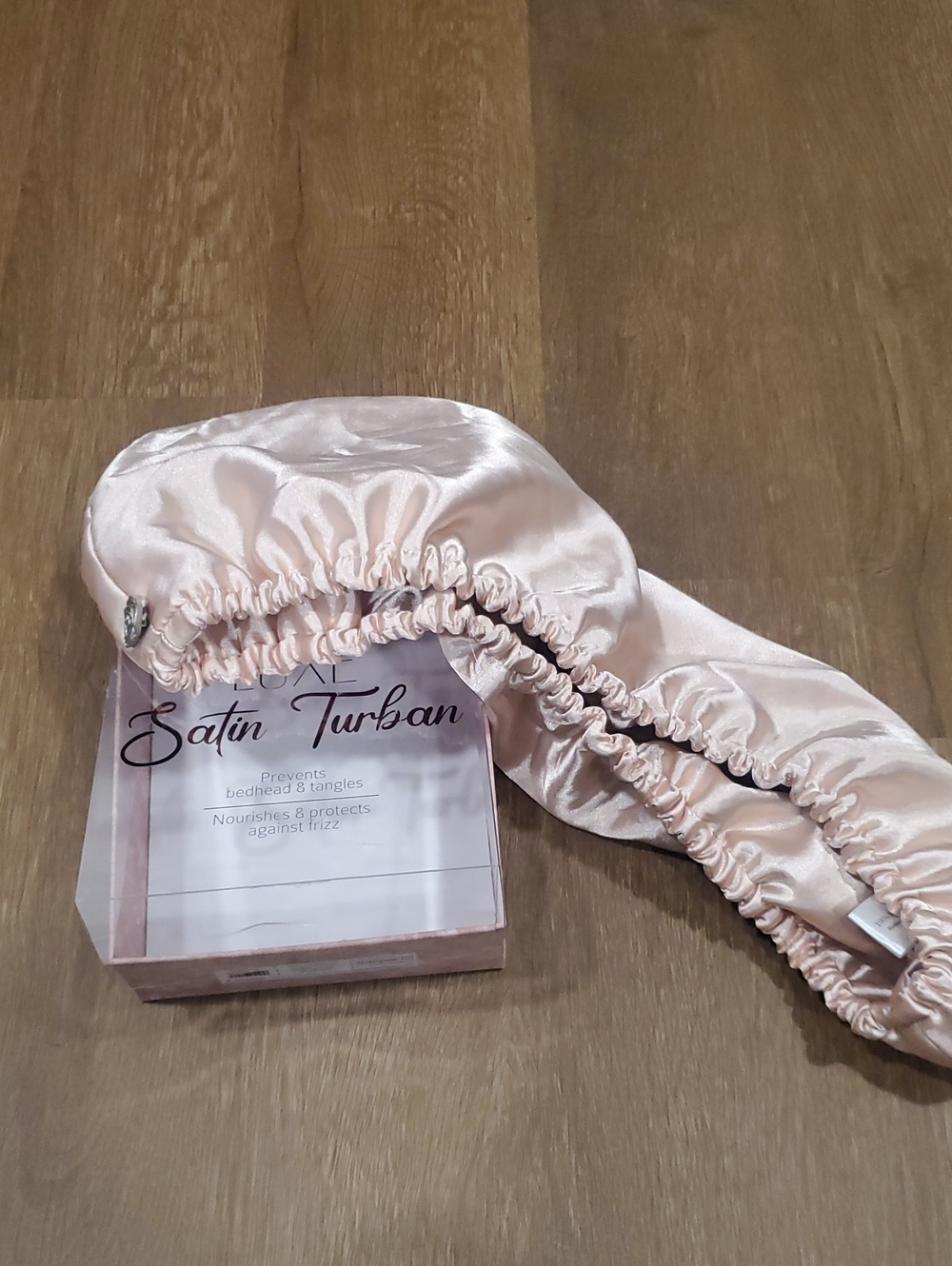 cupcakes & cashmere Satin Turban - Pale Blush